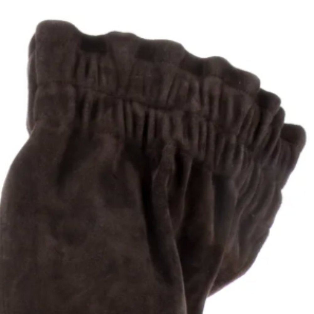 DOLCE & GABBANA suede over the knee THIGH BOOTS brown 37 6.5 scrunch paper bag - Picture 8 of 9